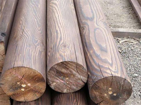 济南碳化木圆柱
